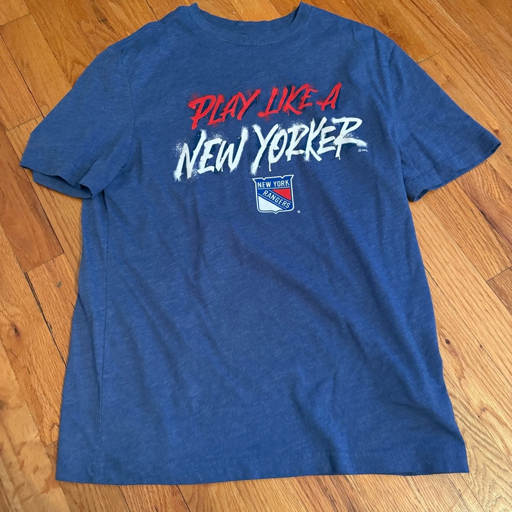 Fanatics Blue 'Play Like a New Yorker' T-Shirt - New York Rangers